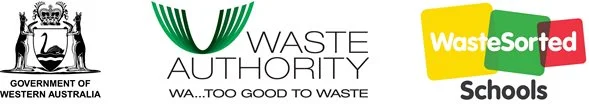 WA Government, Waste Authority and Waste Sorted Schools logos