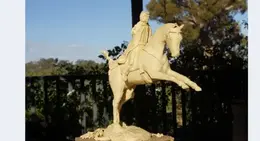 a statue of a man on a horse